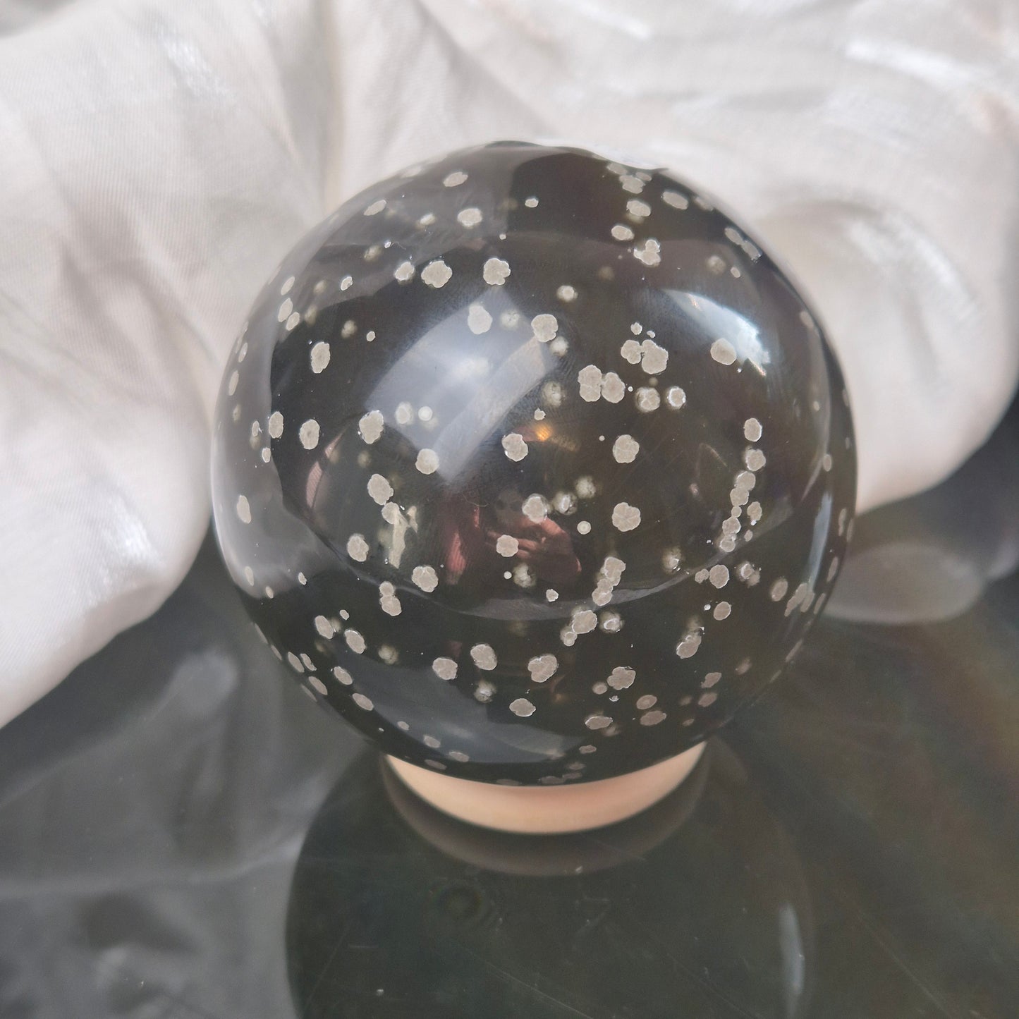 Stardust obsidian sphere 2
