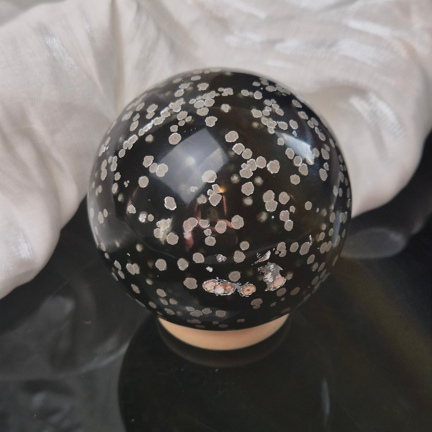 Stardust obsidian sphere 3