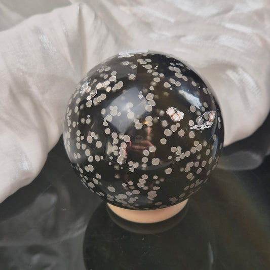 Stardust obsidian sphere 3