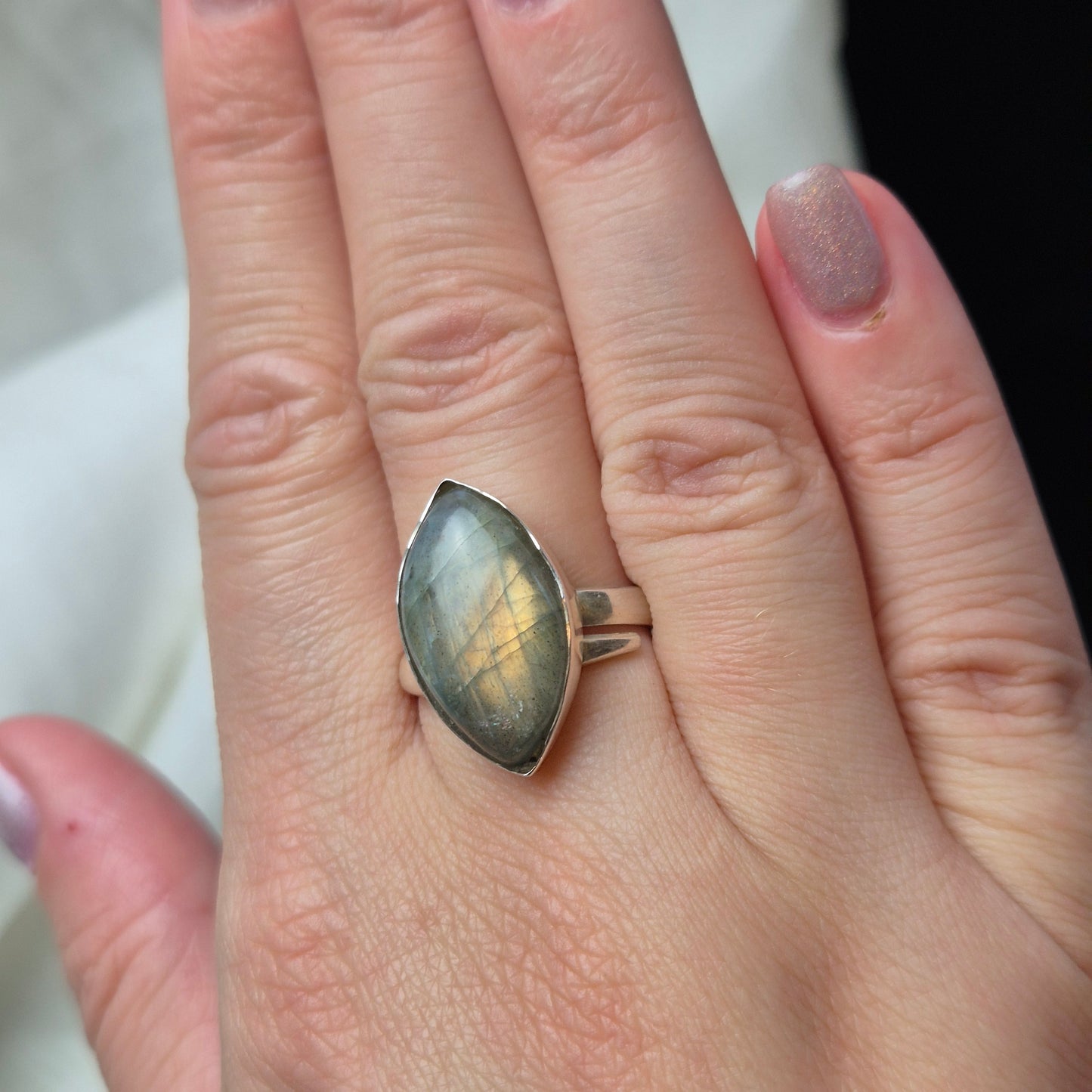 Labradorite ring 3