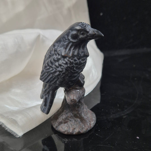 crow on stand