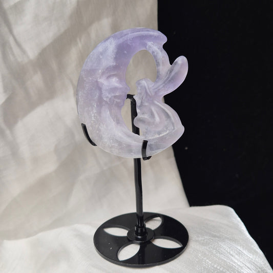 Fluorite angel on moon