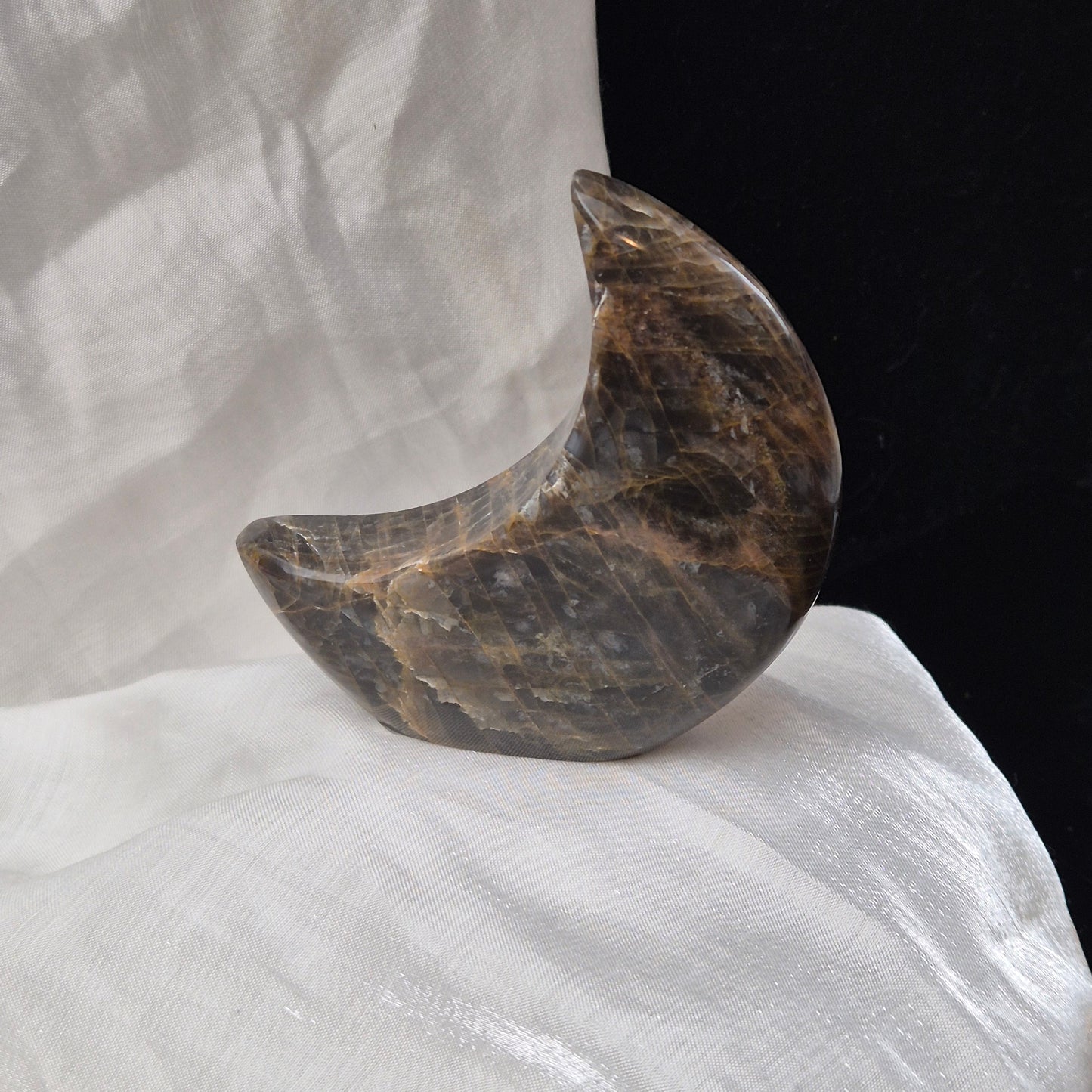 Black moonstone moon 549