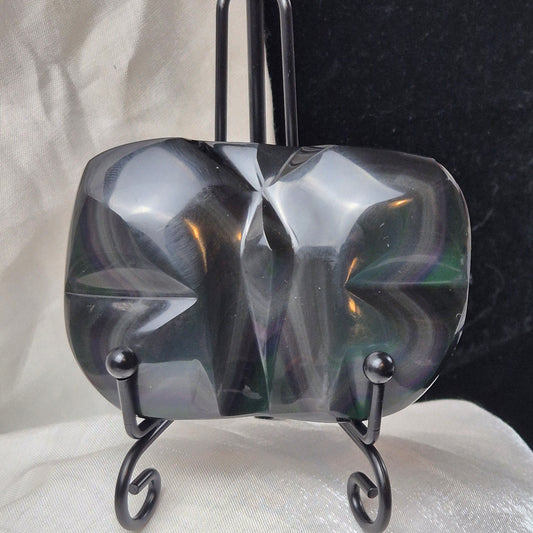 Rainbow obsidian butterfly 1