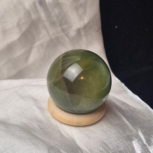 Dark green fluorite sphere 6