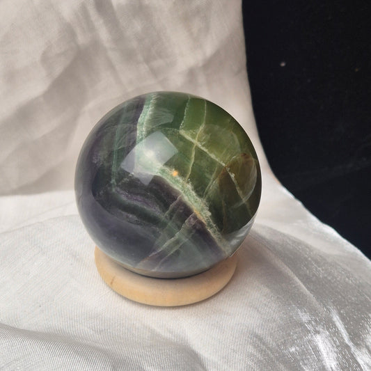 Dark green fluorite sphere 8
