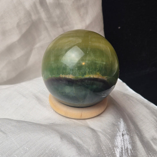 Dark green fluorite sphere 9