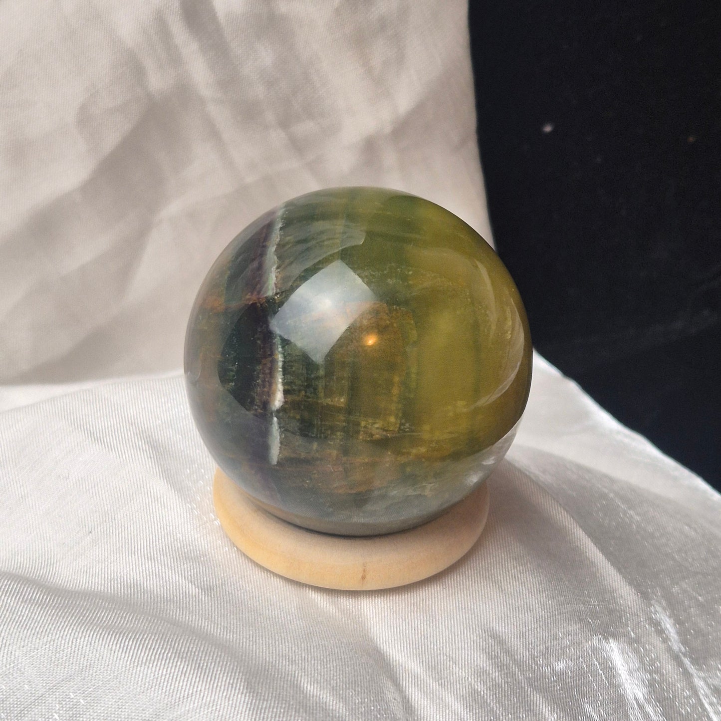 Dark green fluorite sphere 10