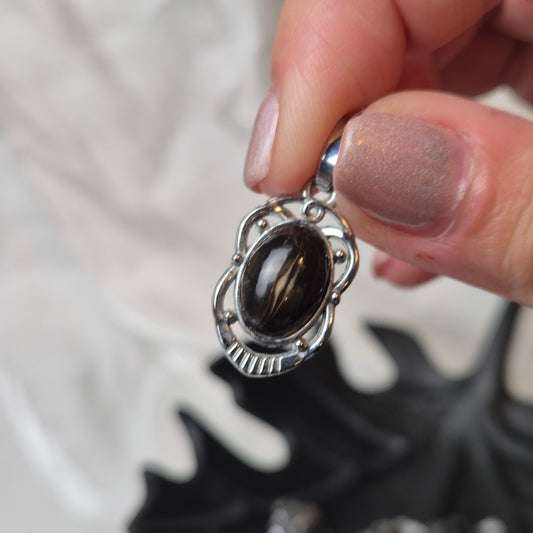 Feather agate pendant 5 (Indonesia)