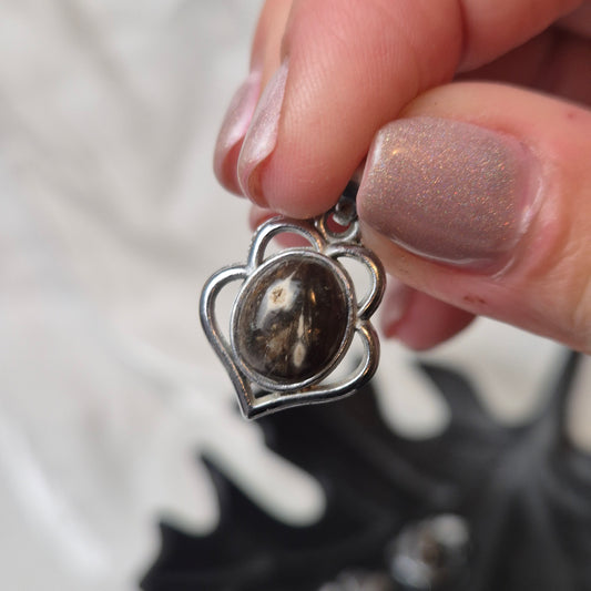 Feather agate pendant 8 (Indonesia)