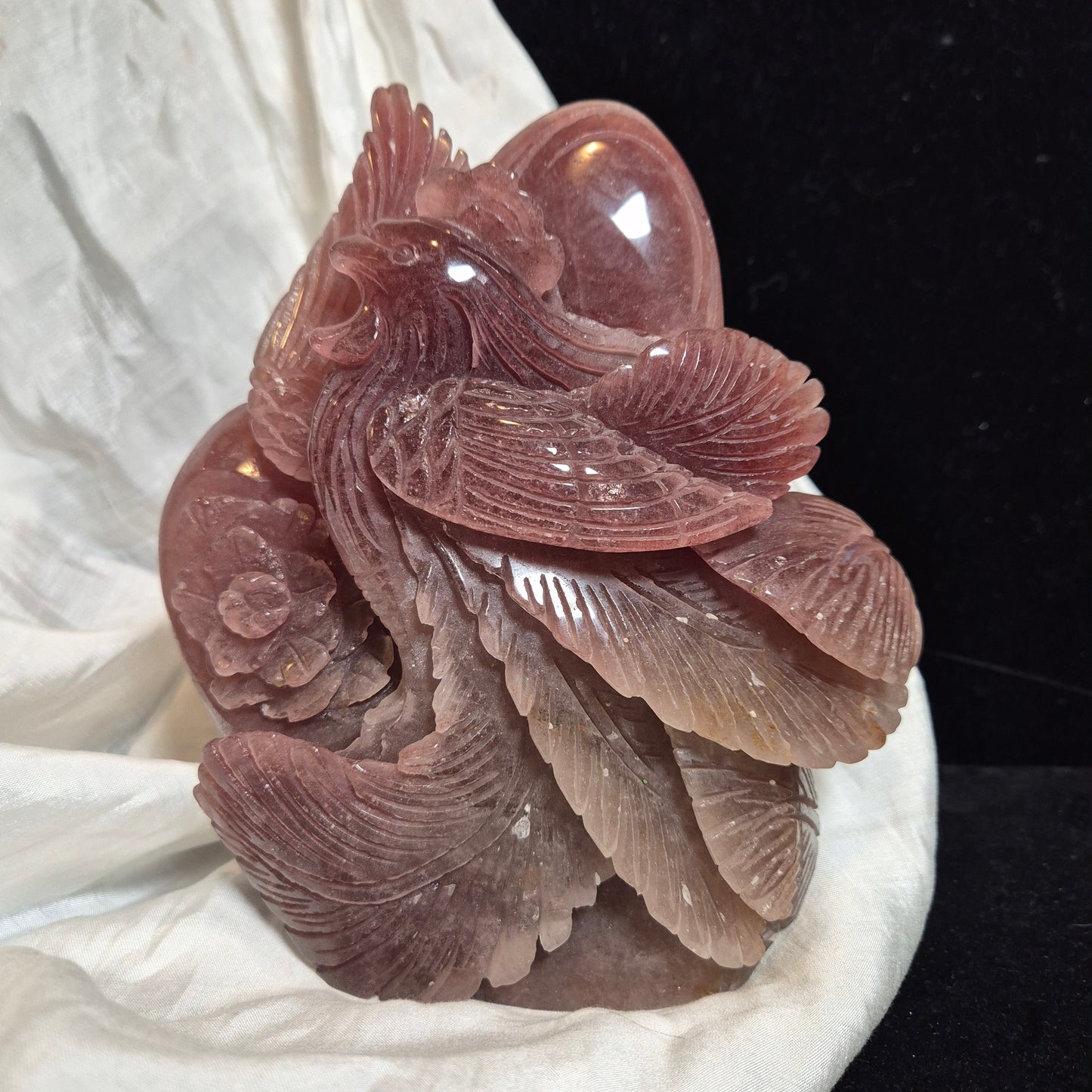 Red aventurine phoenix