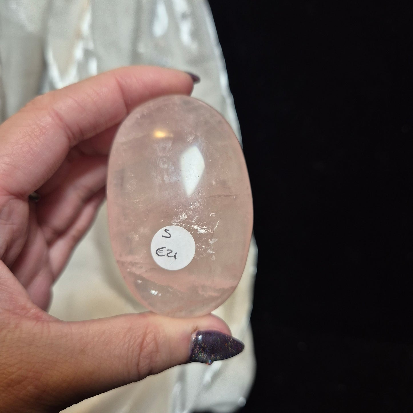 Rosequarts palmstone 5