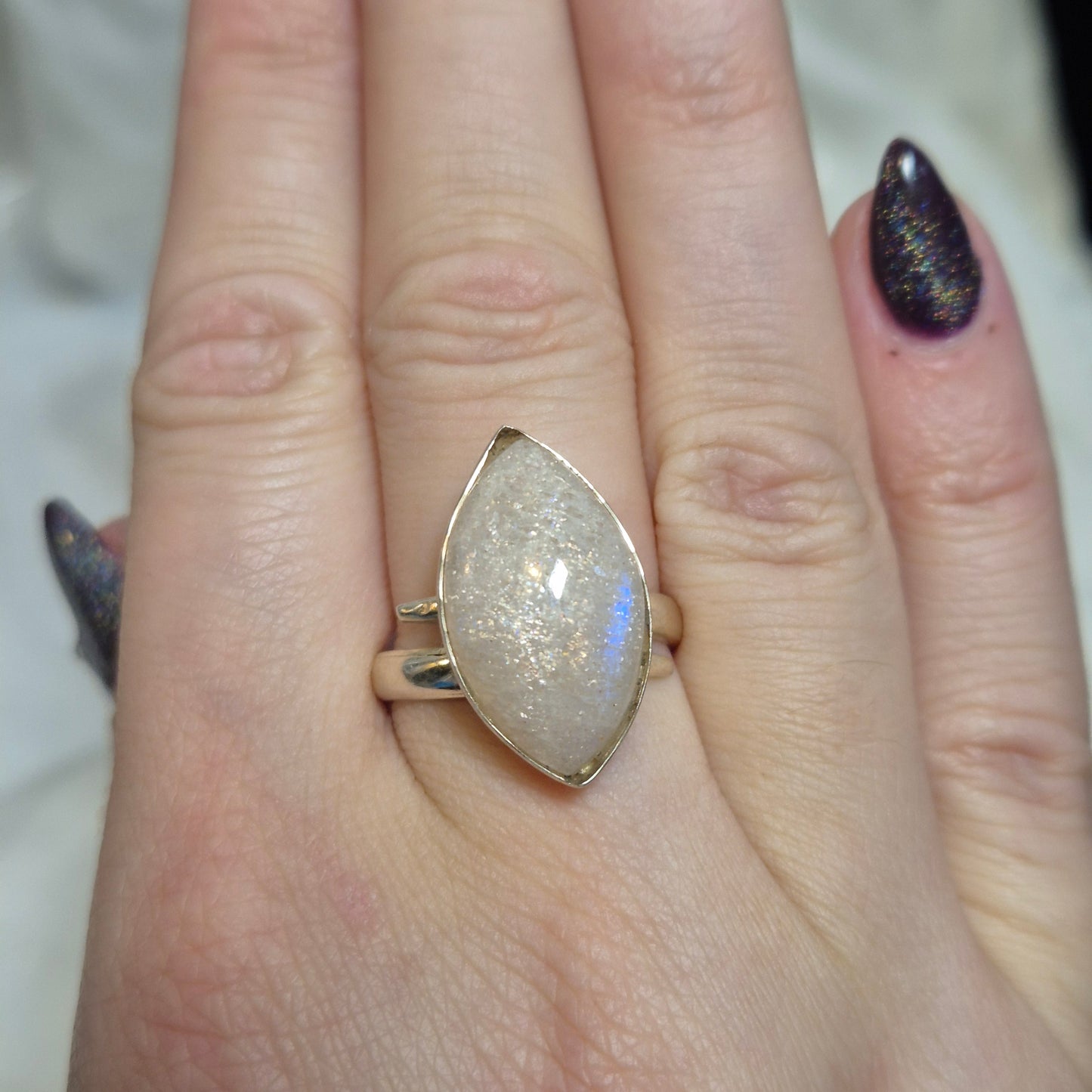 Tanzania moonstone ring 3