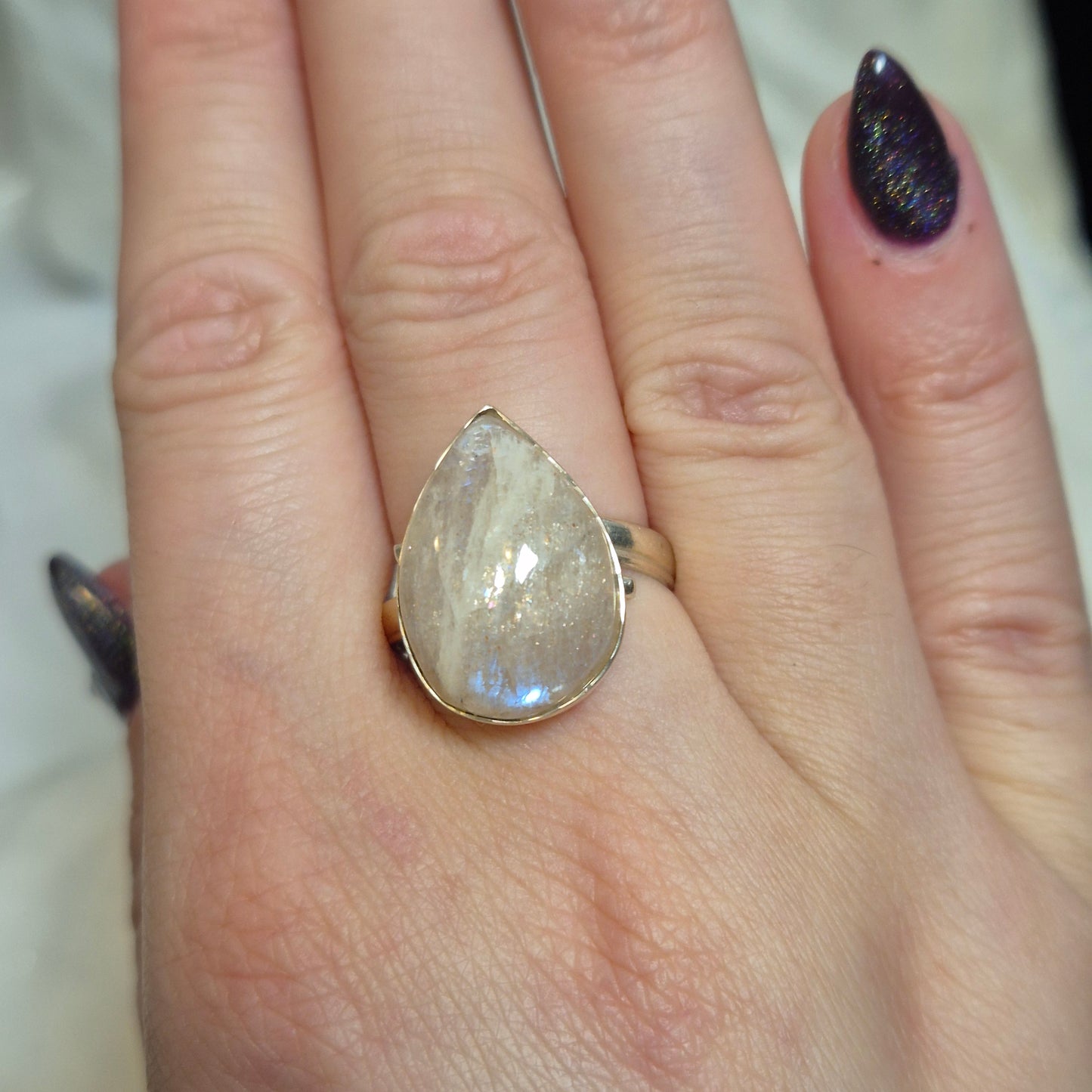 Tanzania moonstone ring 5