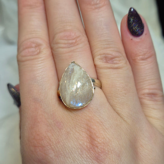 Tanzania moonstone ring 5