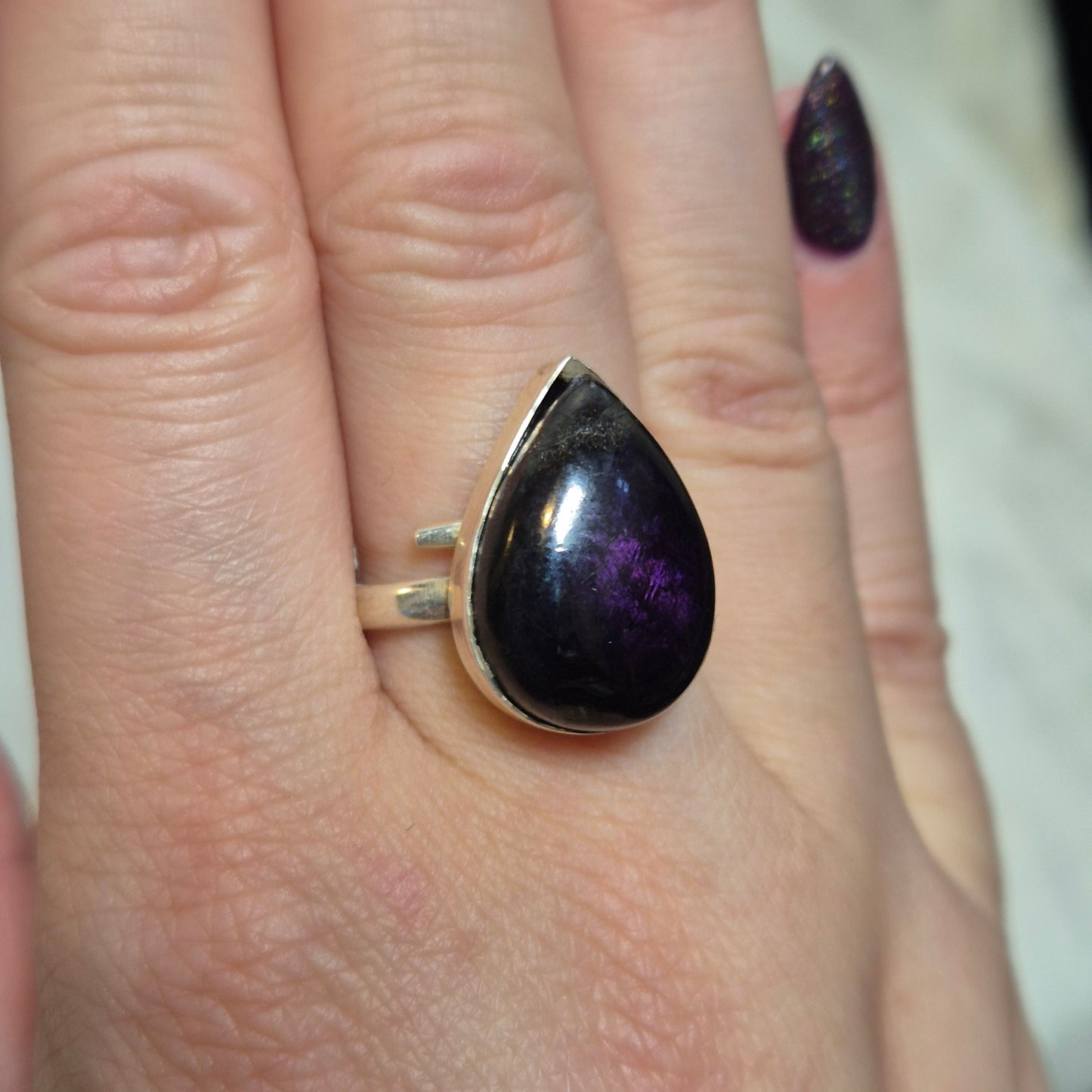 pollished purpurite ring 5