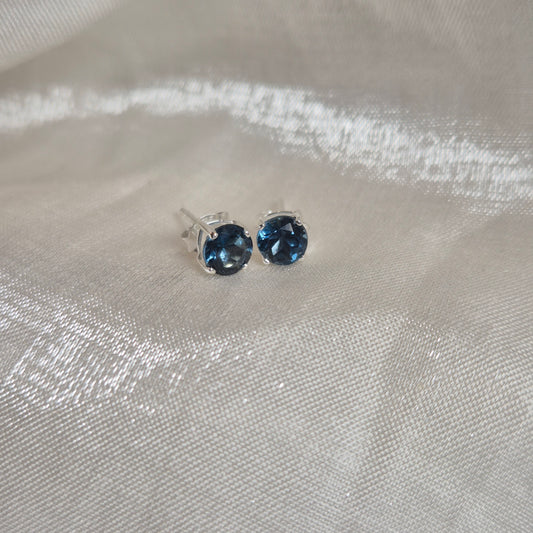london blue topaz studs