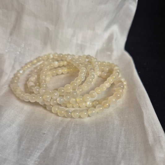 beige moonstone bracelet