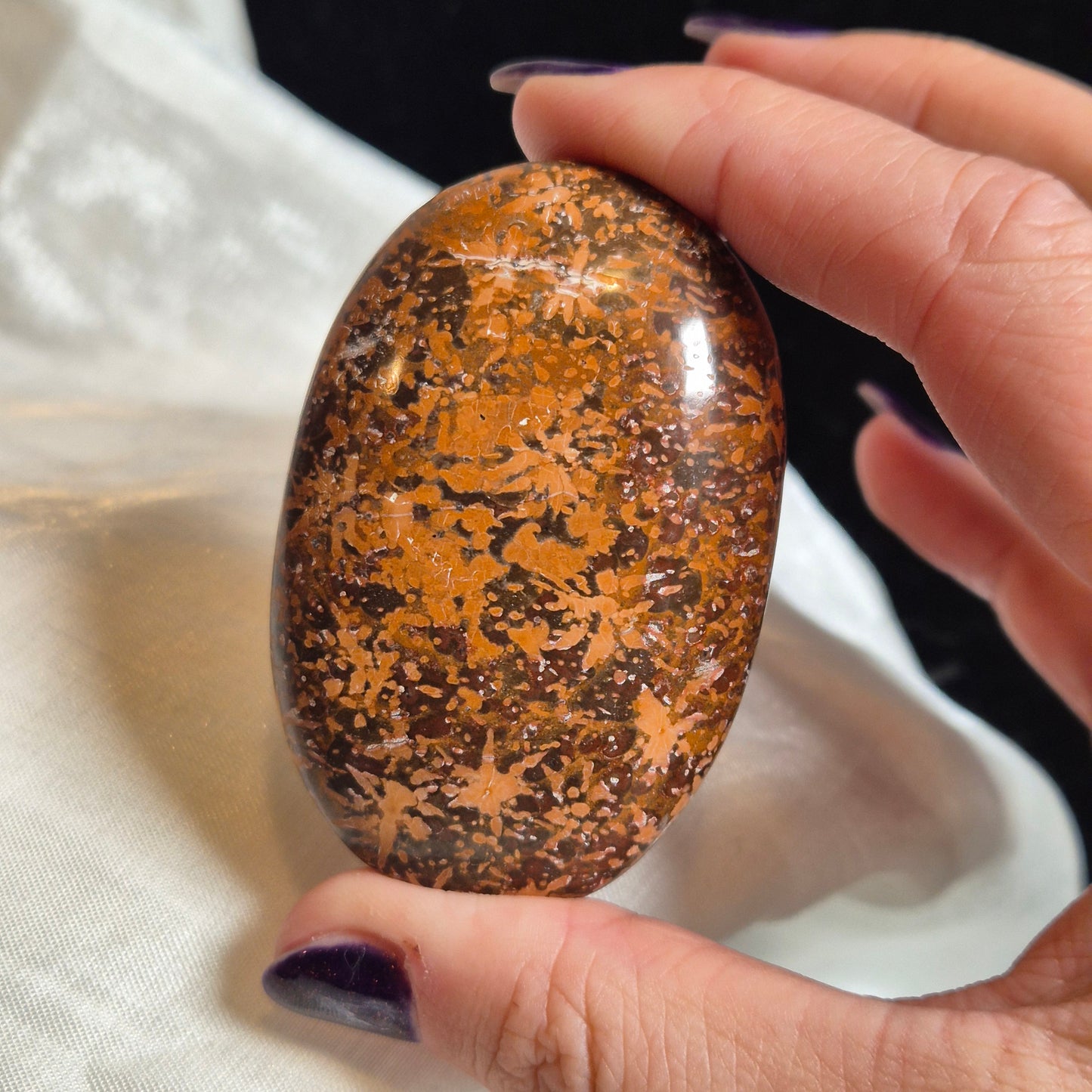Starburst jasper palmstone 18
