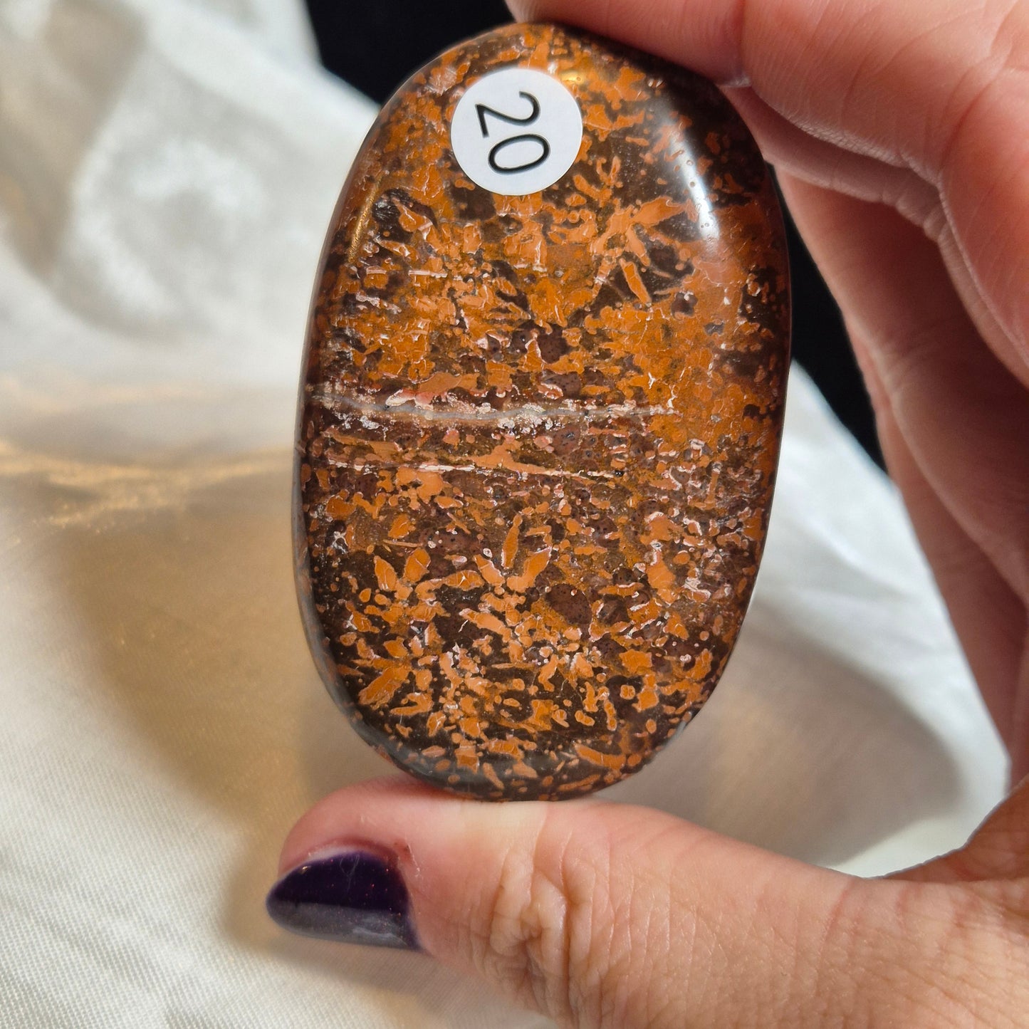 Starburst jasper palmstone 20