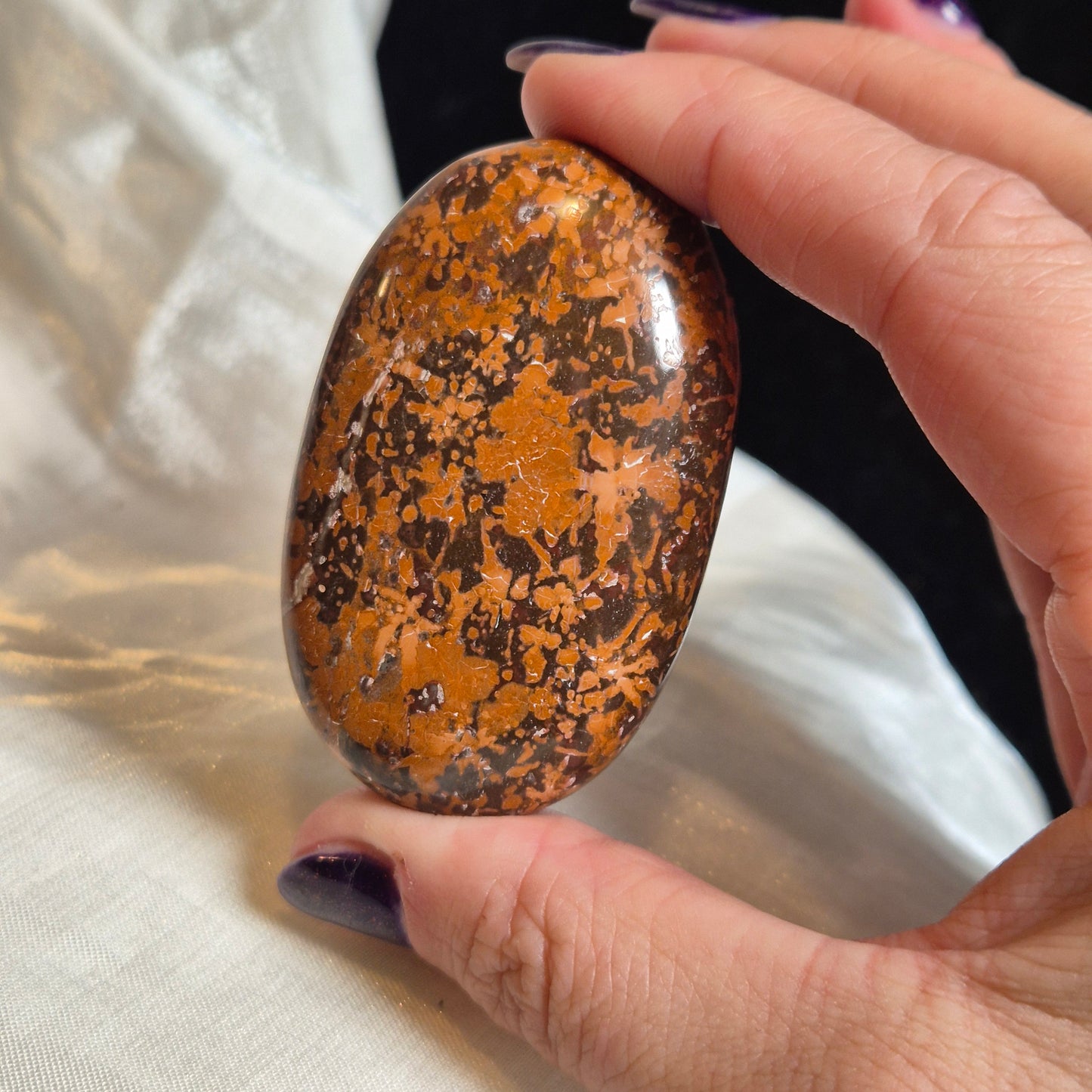 Starburst jasper palmstone 25