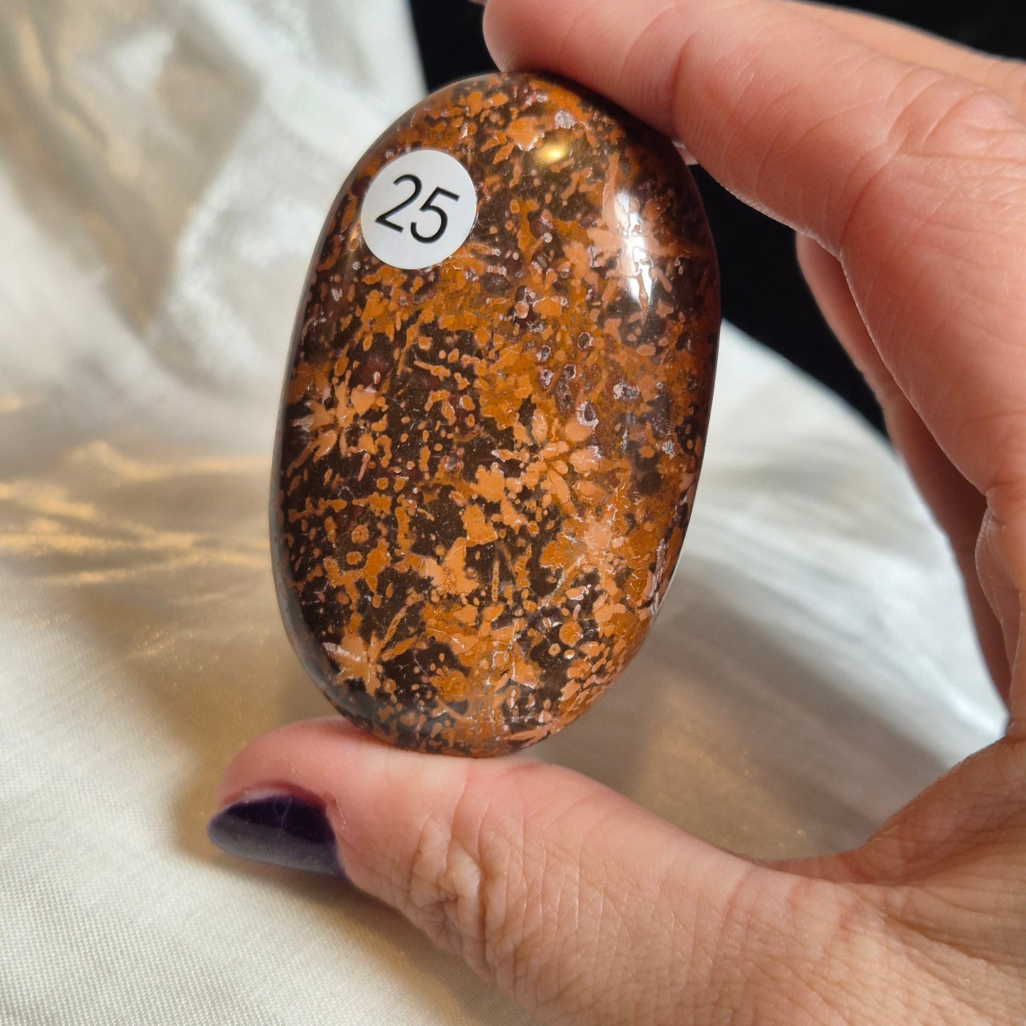 Starburst jasper palmstone 25