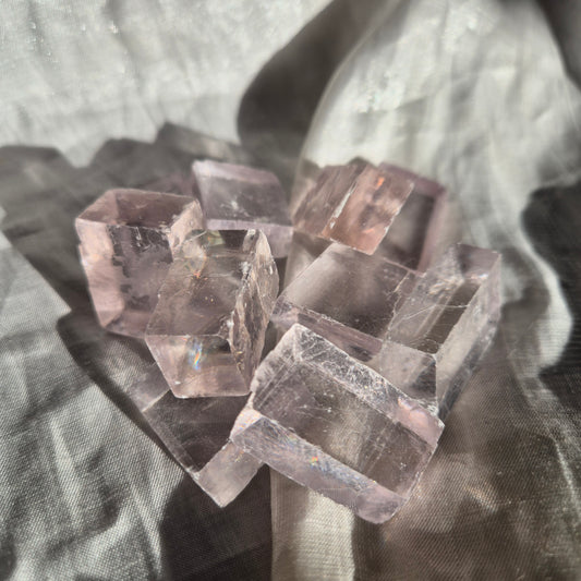 lilac calcite chunk bigg