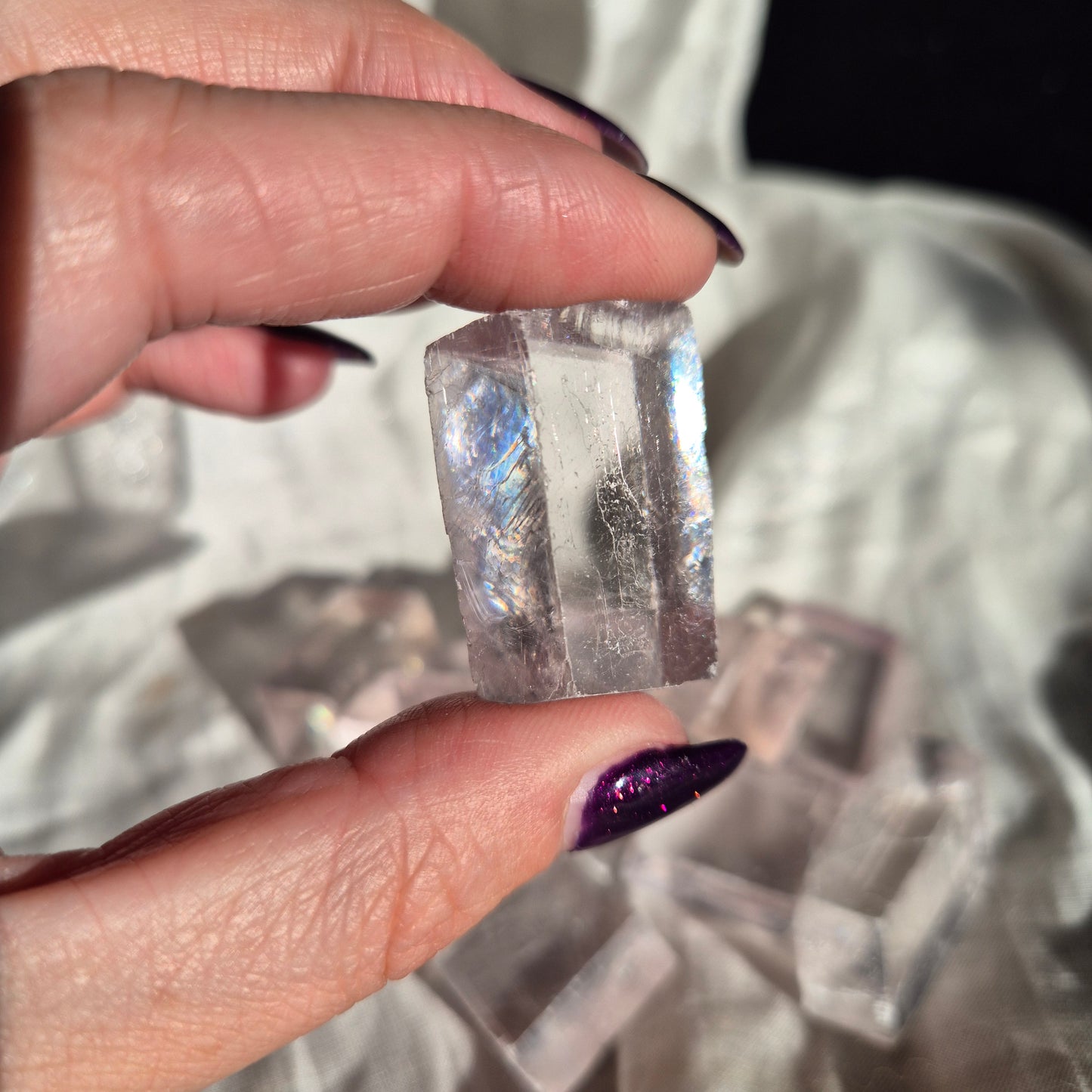 lilac calcite chunk bigg