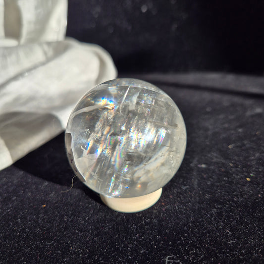 Optical clear calcite sphere 7