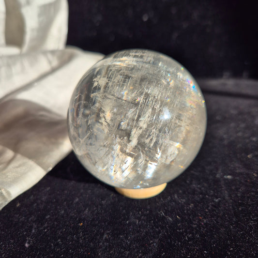 optical clear calcite sphere 10