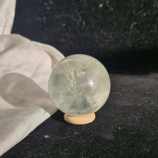 green optical calcite sphere 7