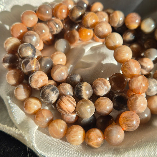 skeletal moonstone bracelet