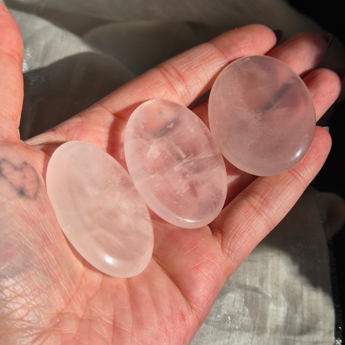 Rosequarts worrystone