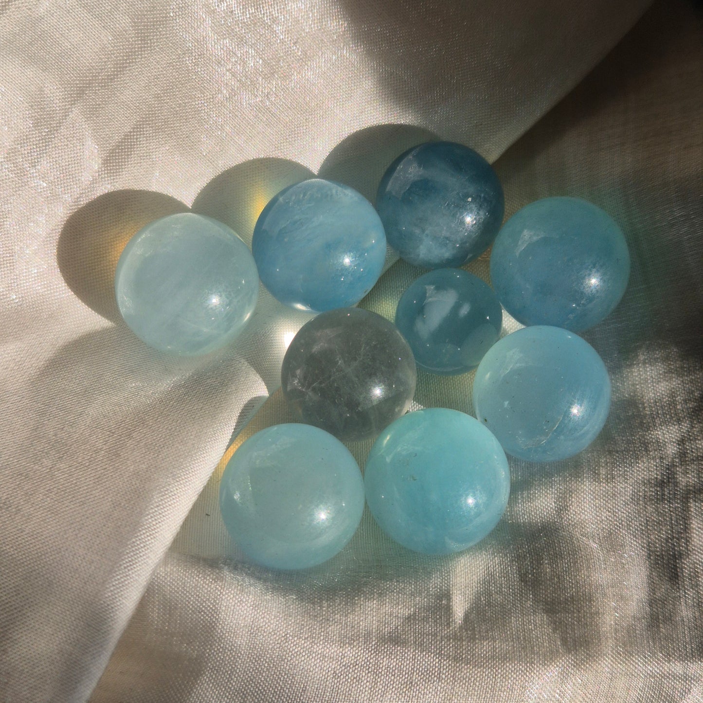 aquamarine mini sphere