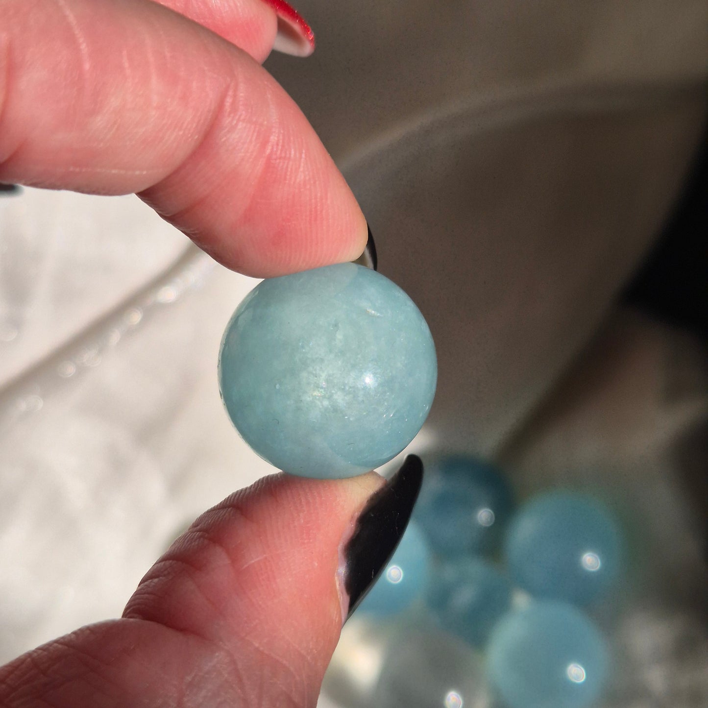 aquamarine mini sphere