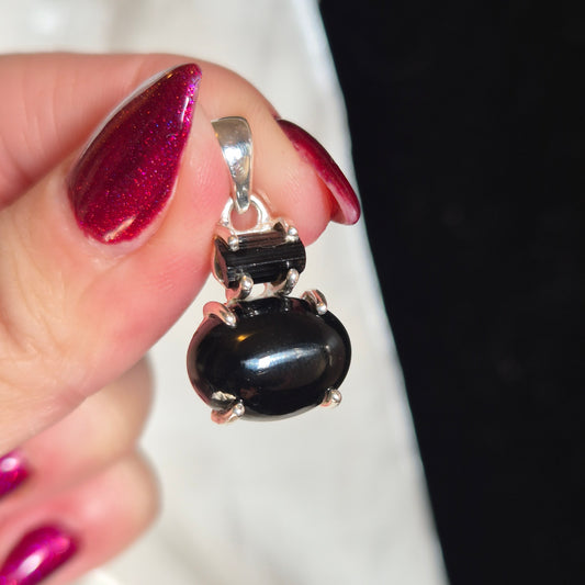 Black tourmaline pendant