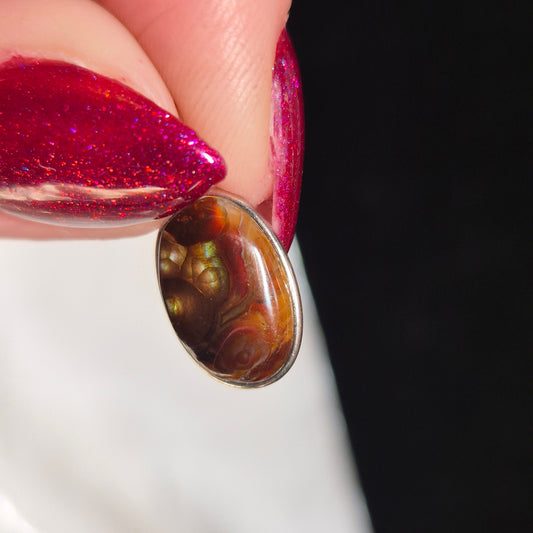 Fire agate pendant 2