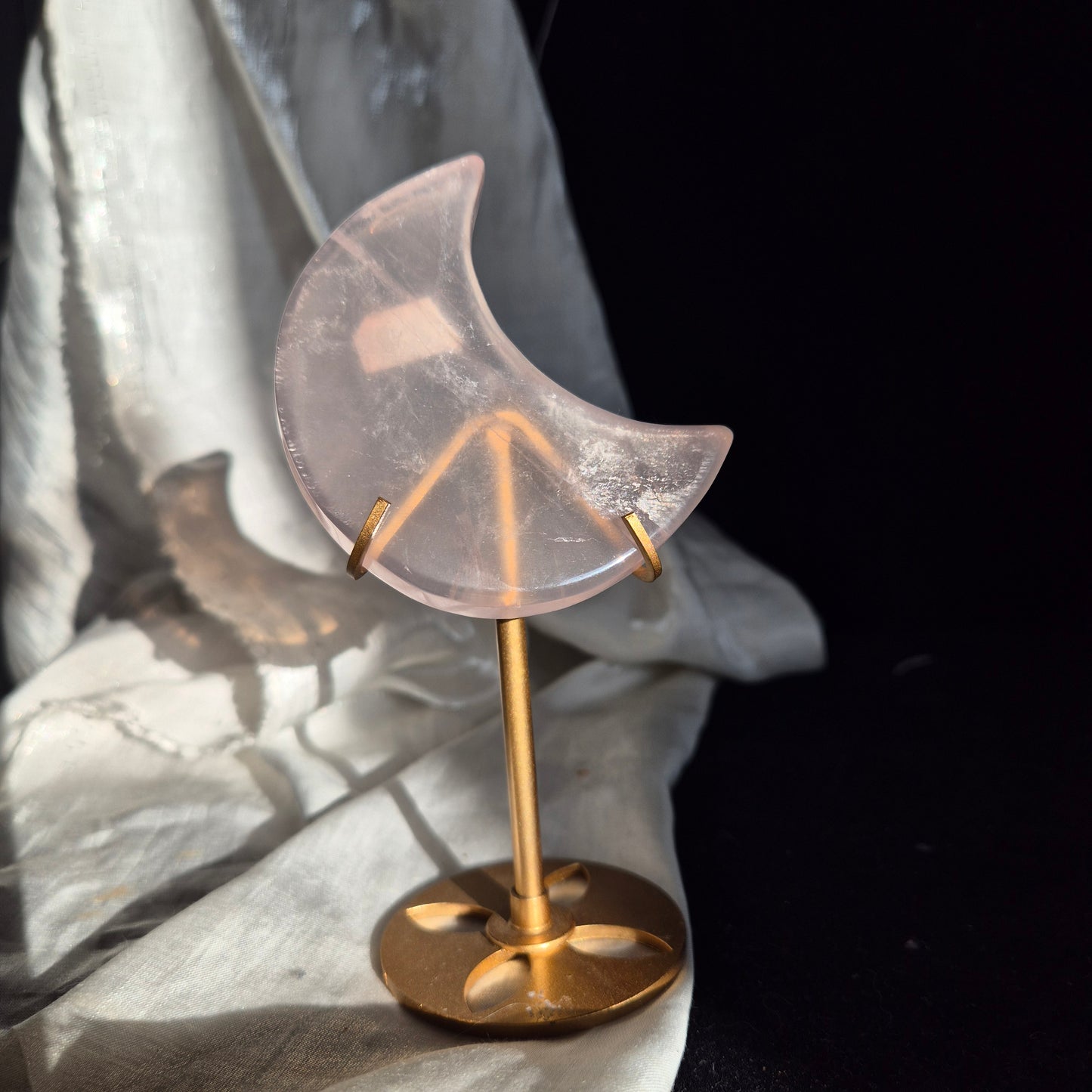 Gemmy rosequarts moon 2