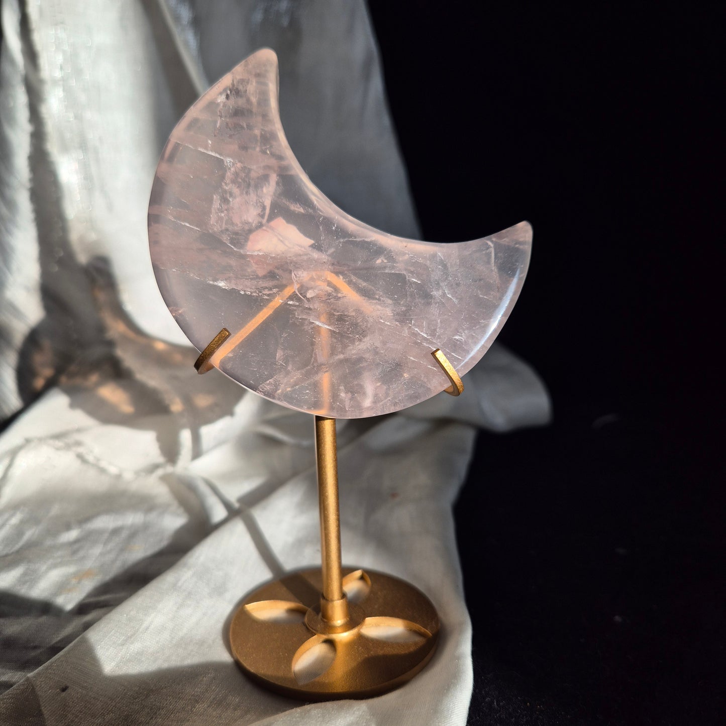 Gemmy rosequarts moon 3