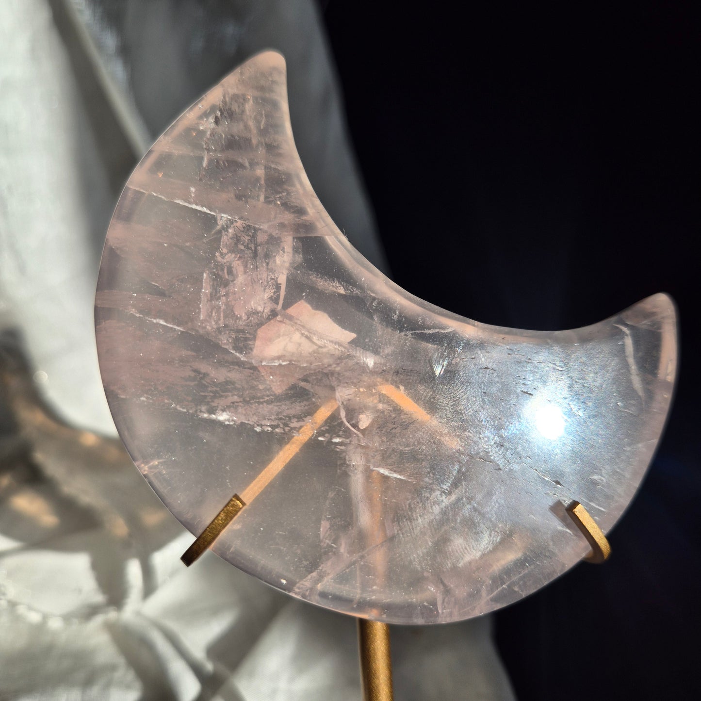 Gemmy rosequarts moon 3