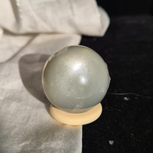 Sage green moonstone sphere 5