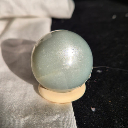 Sage green moonstone sphere 6