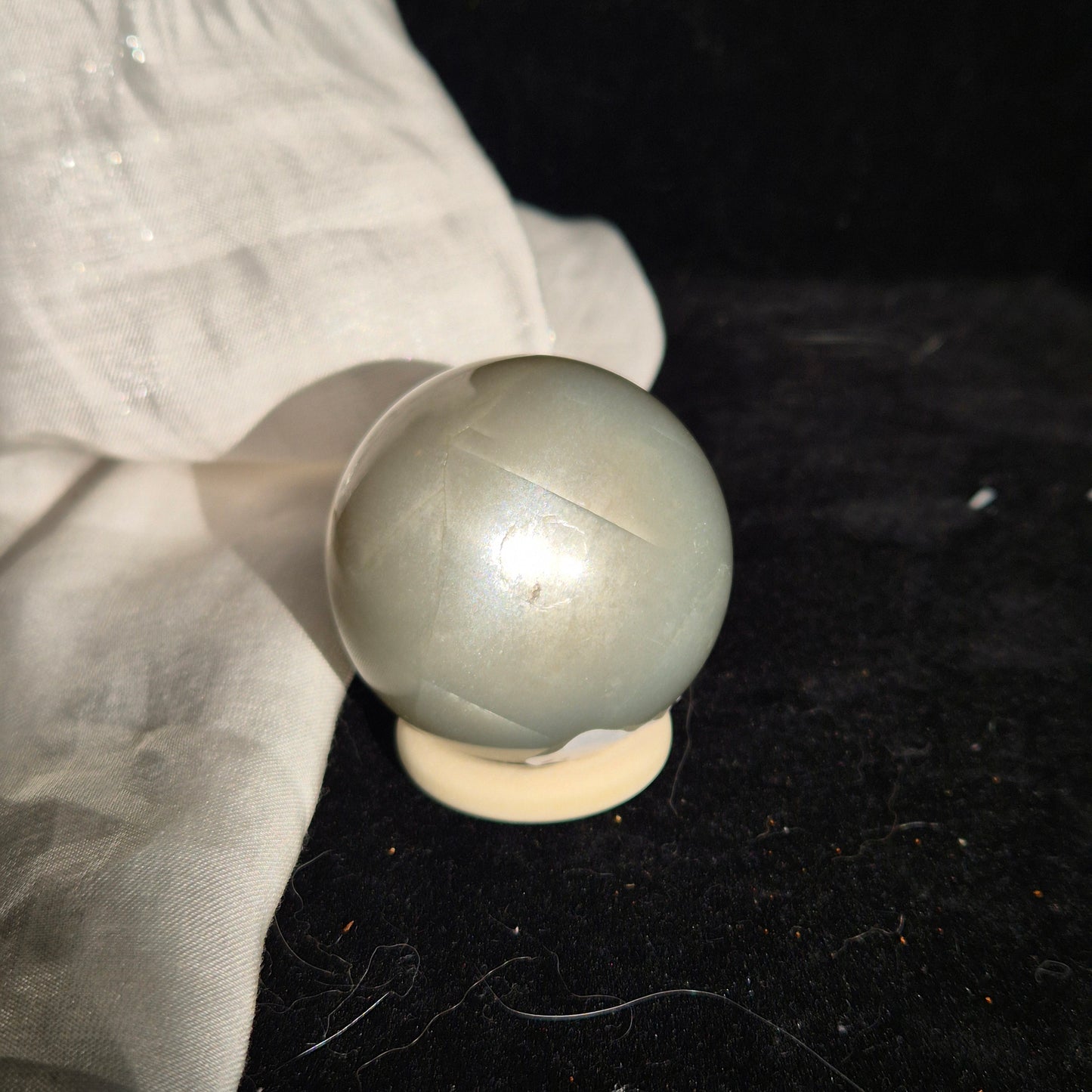 Sage green moonstone sphere 10