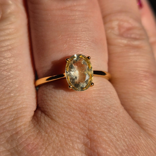 Libyan dessert glass ring gold