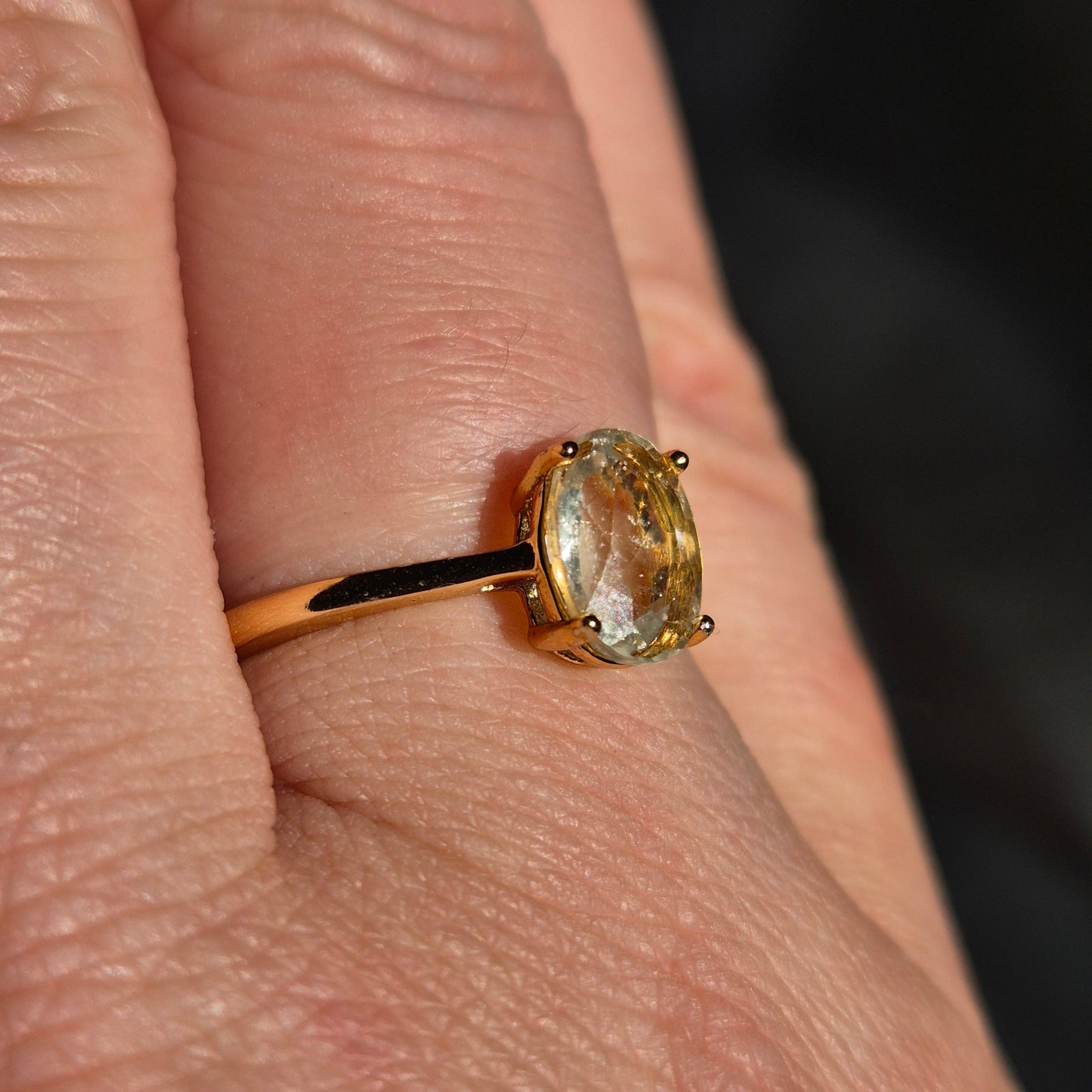 Libyan dessert glass ring gold