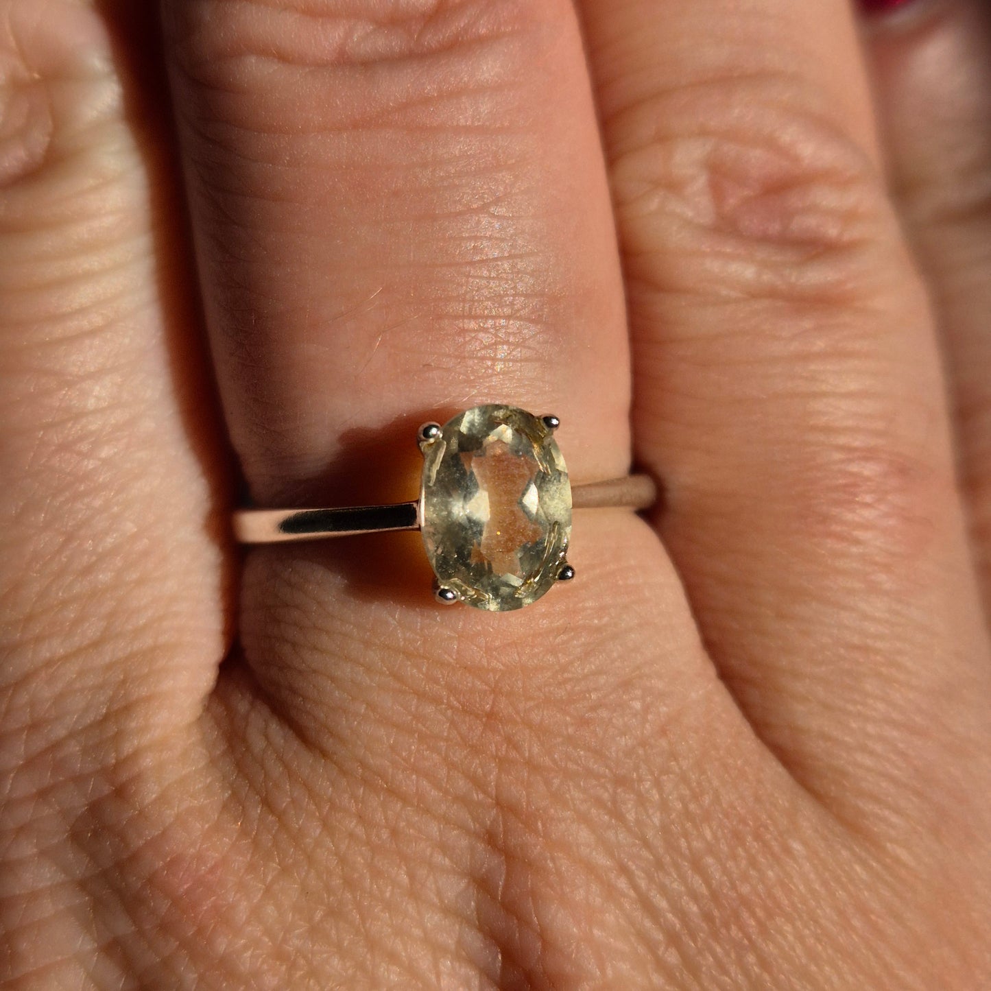 Libyan dessert glass ring silver