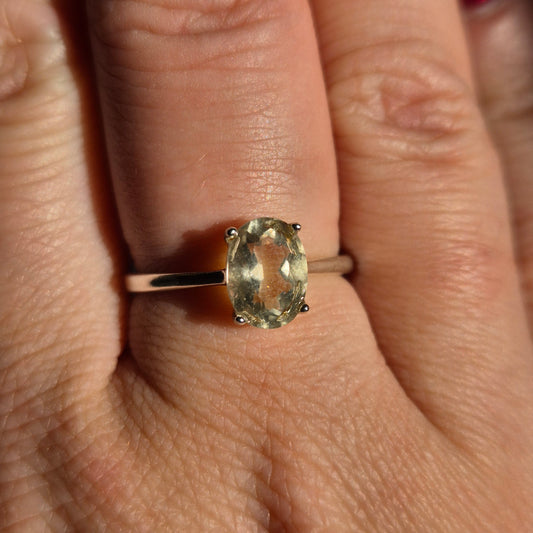 Libyan dessert glass ring silver