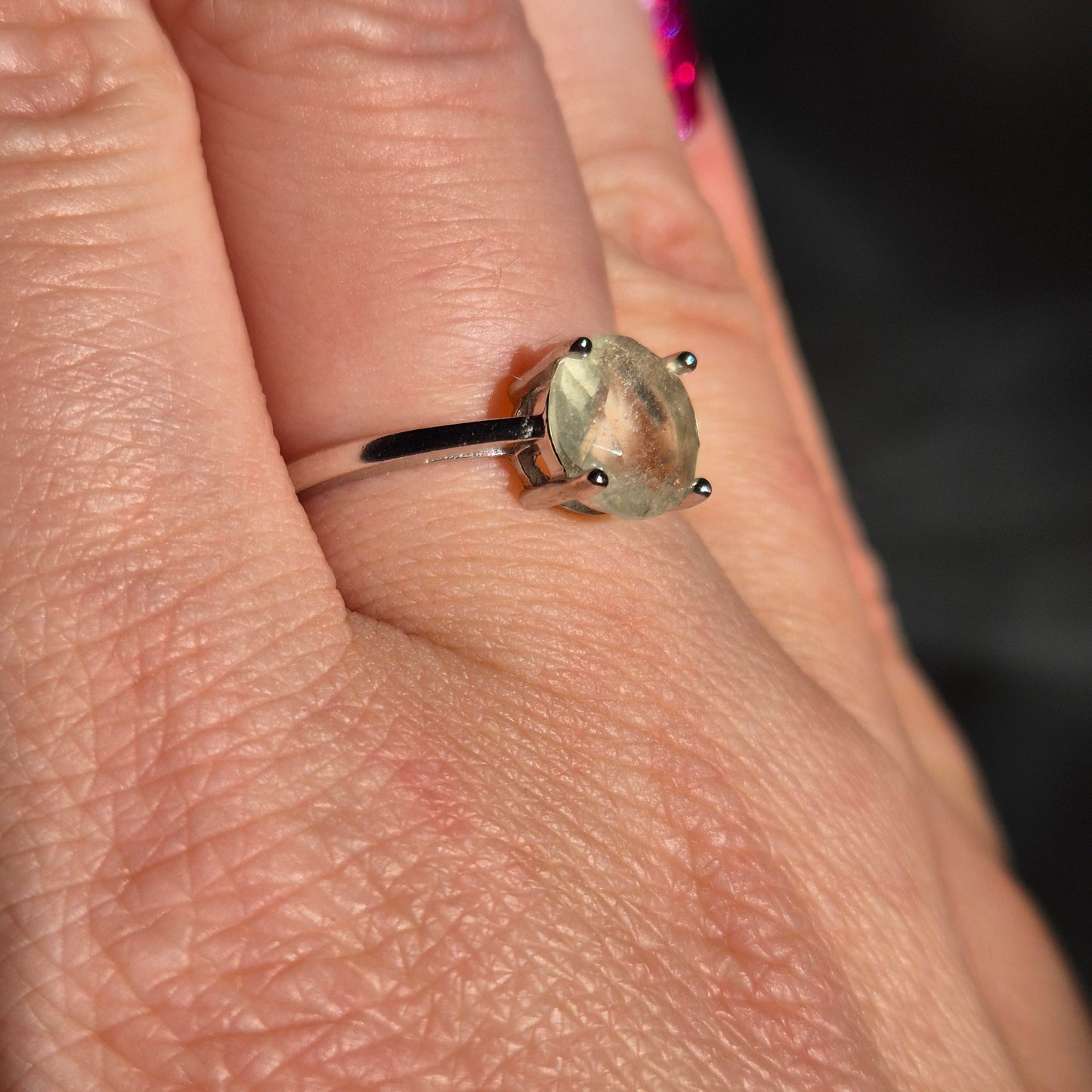 Libyan dessert glass ring silver