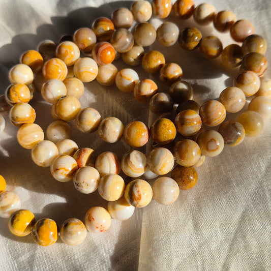 Indonesian crazy lace agate bracelet