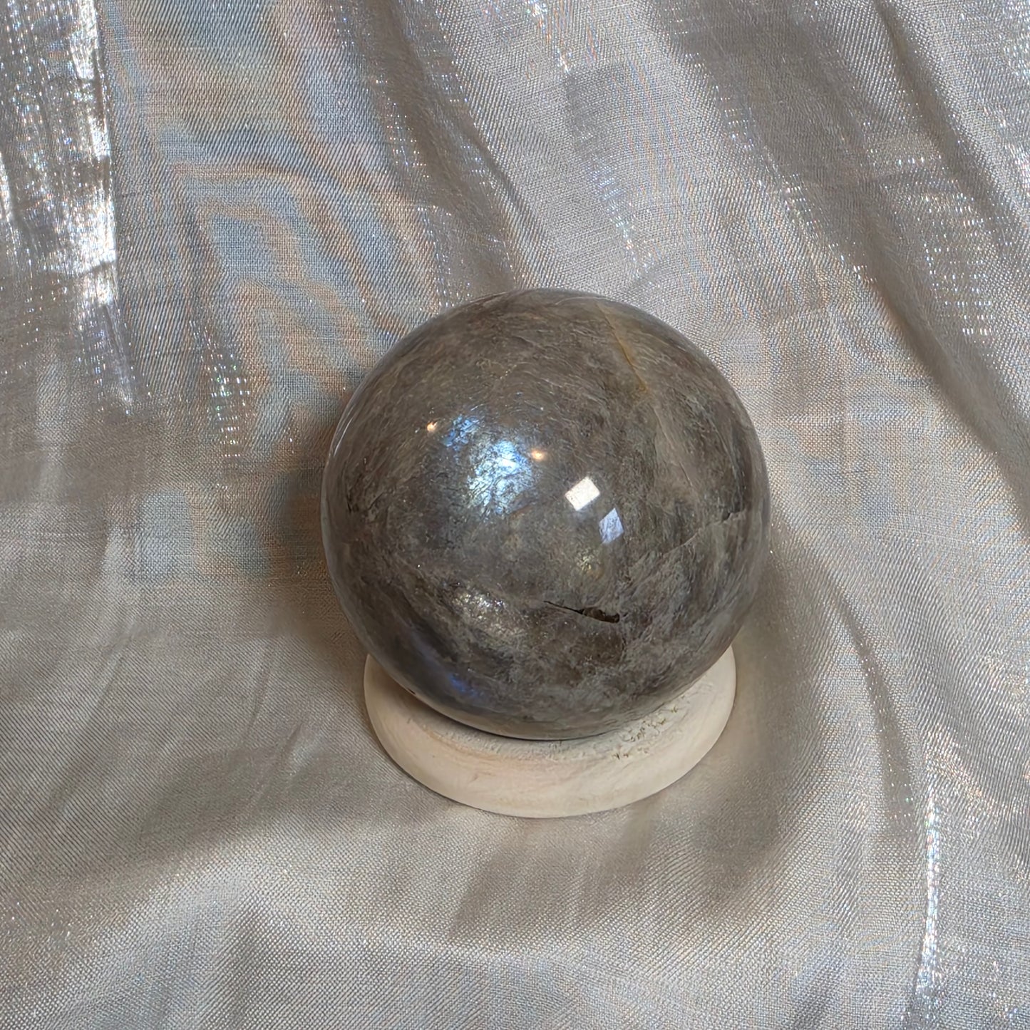 Black moonstone sphere 4